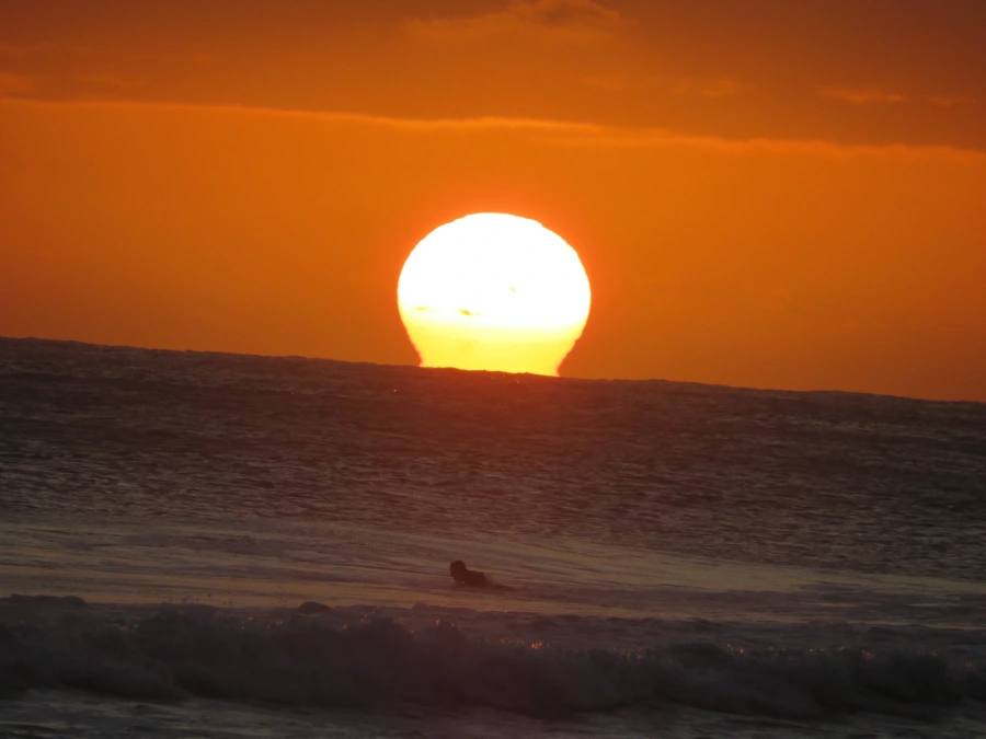 Pôr do sol em Maresias, 25 de dezembro de 2021
