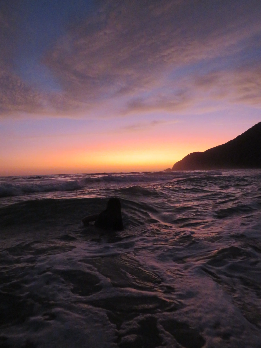 Pôr do sol em Maresias, 15 de novembro de 2022