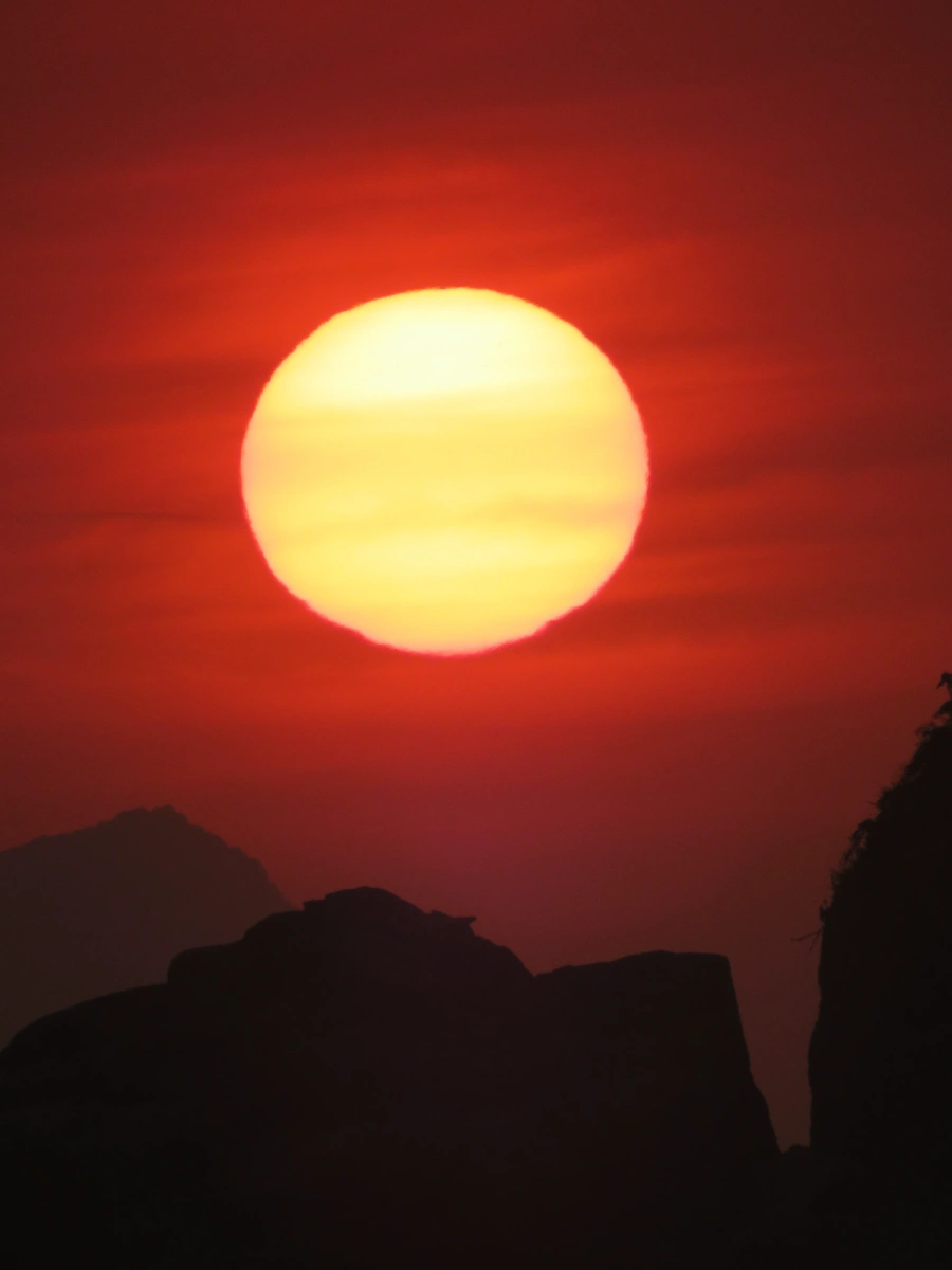 Pôr do sol em Maresias, 17 de novembro de 2021