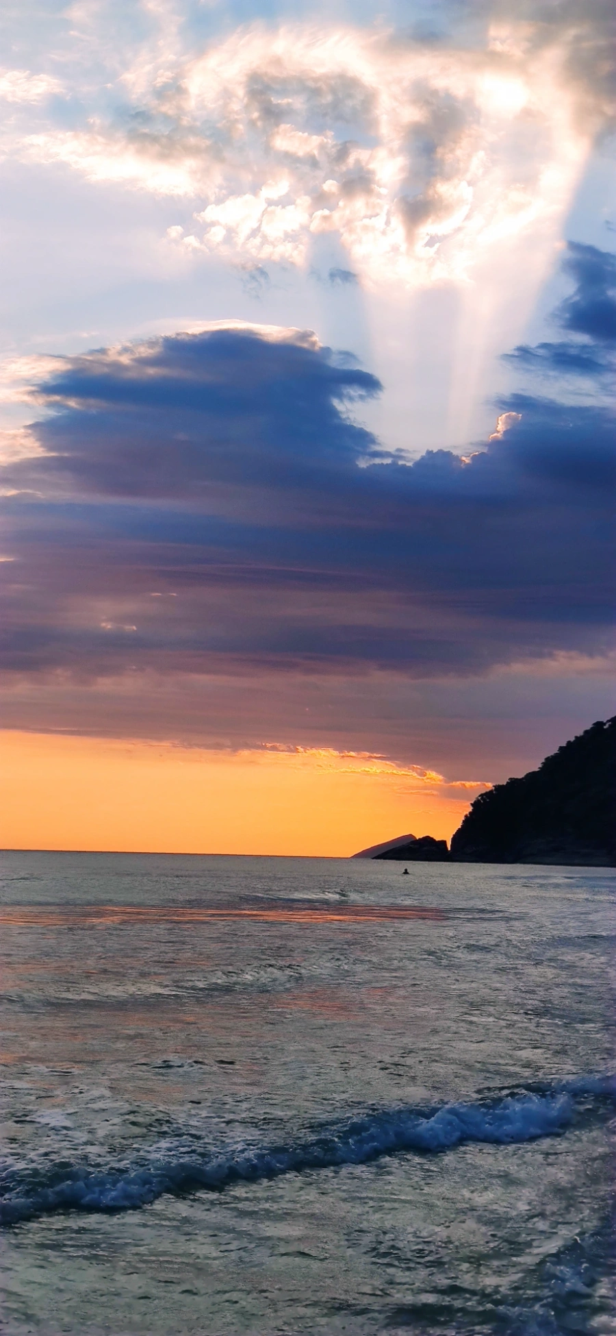 Pôr do sol em Maresias, 26 de novembro de 2020