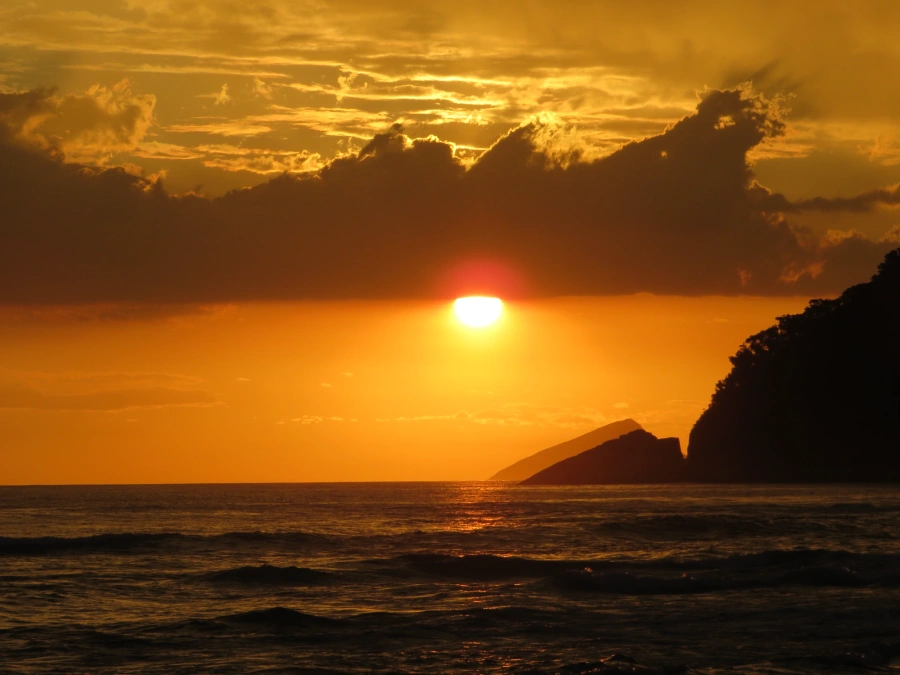 Pôr do sol em Maresias, 30 de novembro de 2021