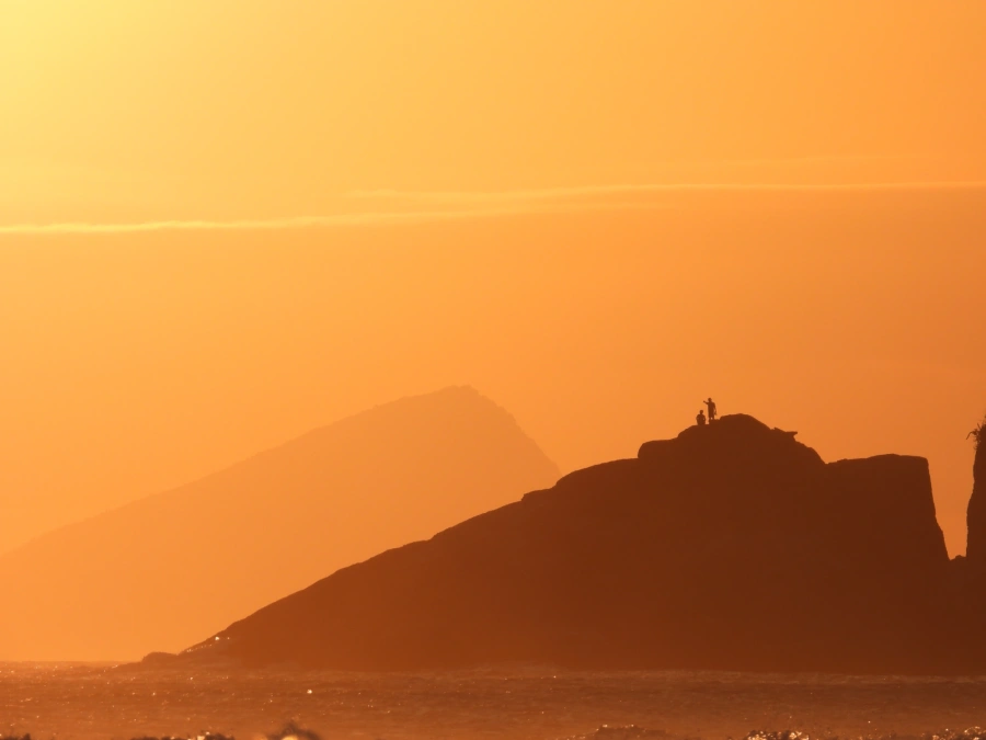 Pôr do sol em Maresias, 7 de janeiro de 2024