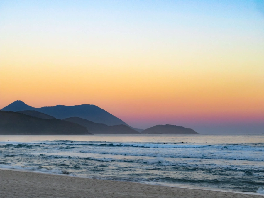 Pôr do sol em Maresias, 2 de julho de 2021