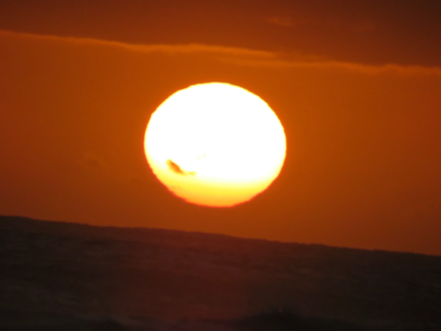 Pôr do sol em Maresias, 25 de dezembro de 2021
