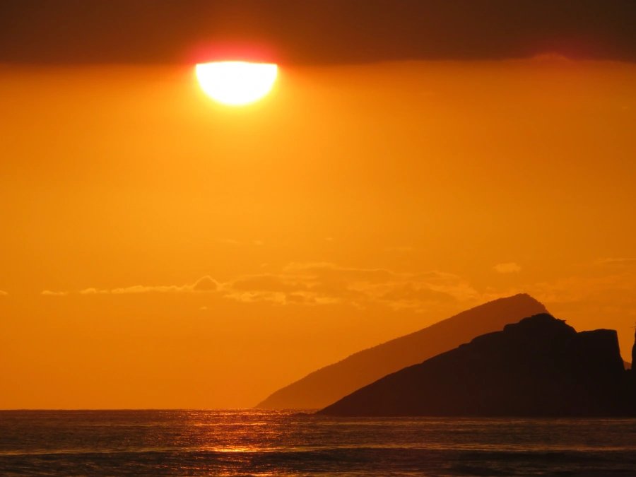 Pôr do sol em Maresias, 30 de novembro de 2021