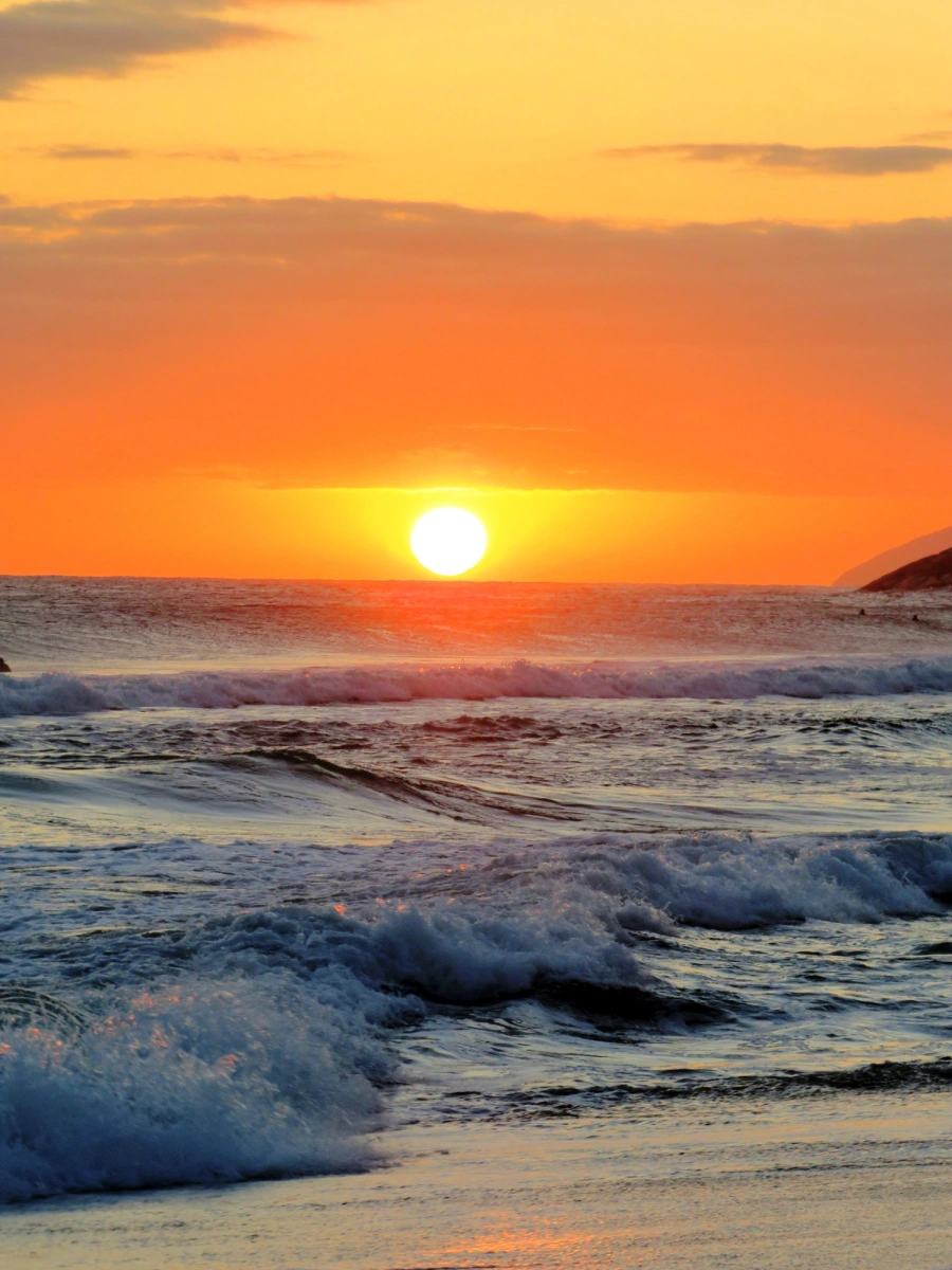 Pôr do sol em Maresias, 25 de dezembro de 2021