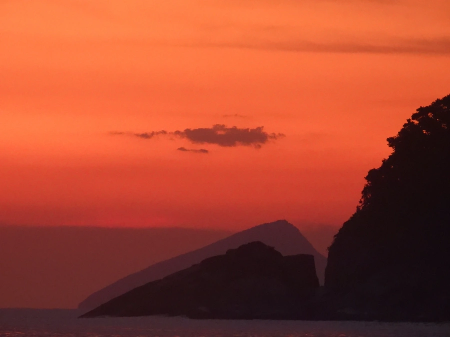Pôr do sol em Maresias, 30 de janeiro de 2024