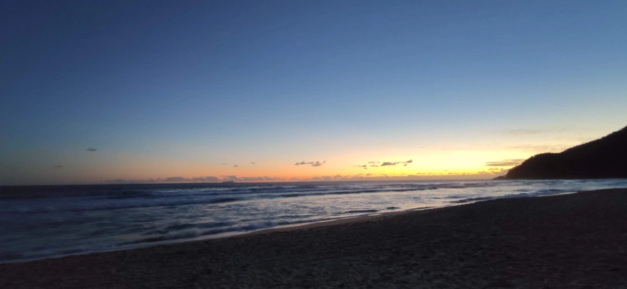 Pôr do sol em Maresias, 2 de novembro de 2020