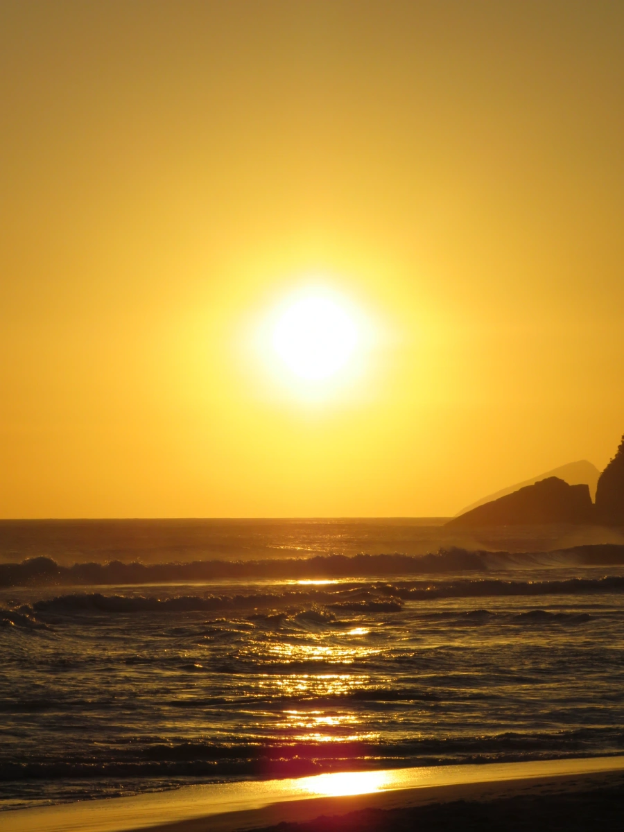 Pôr do sol em Maresias, 20 de dezembro de 2021