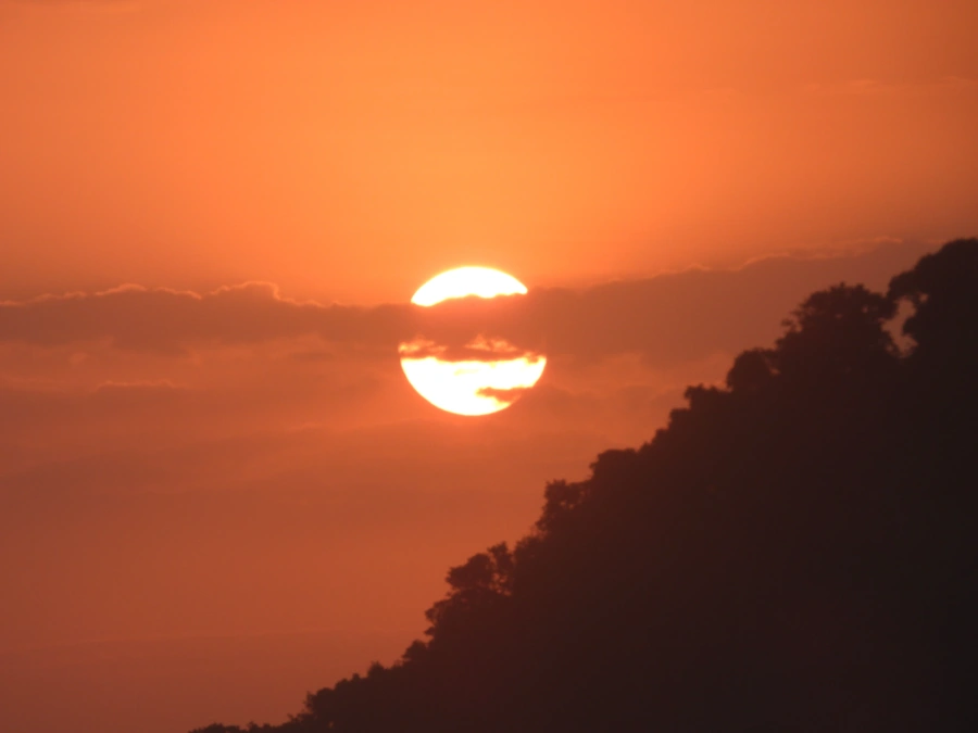 Pôr do sol em Maresias, 12 de novembro de 2023