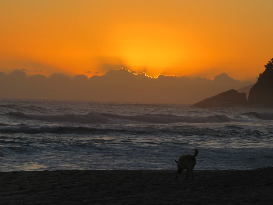 Pôr do sol em Maresias, 9 de dezembro de 2021
