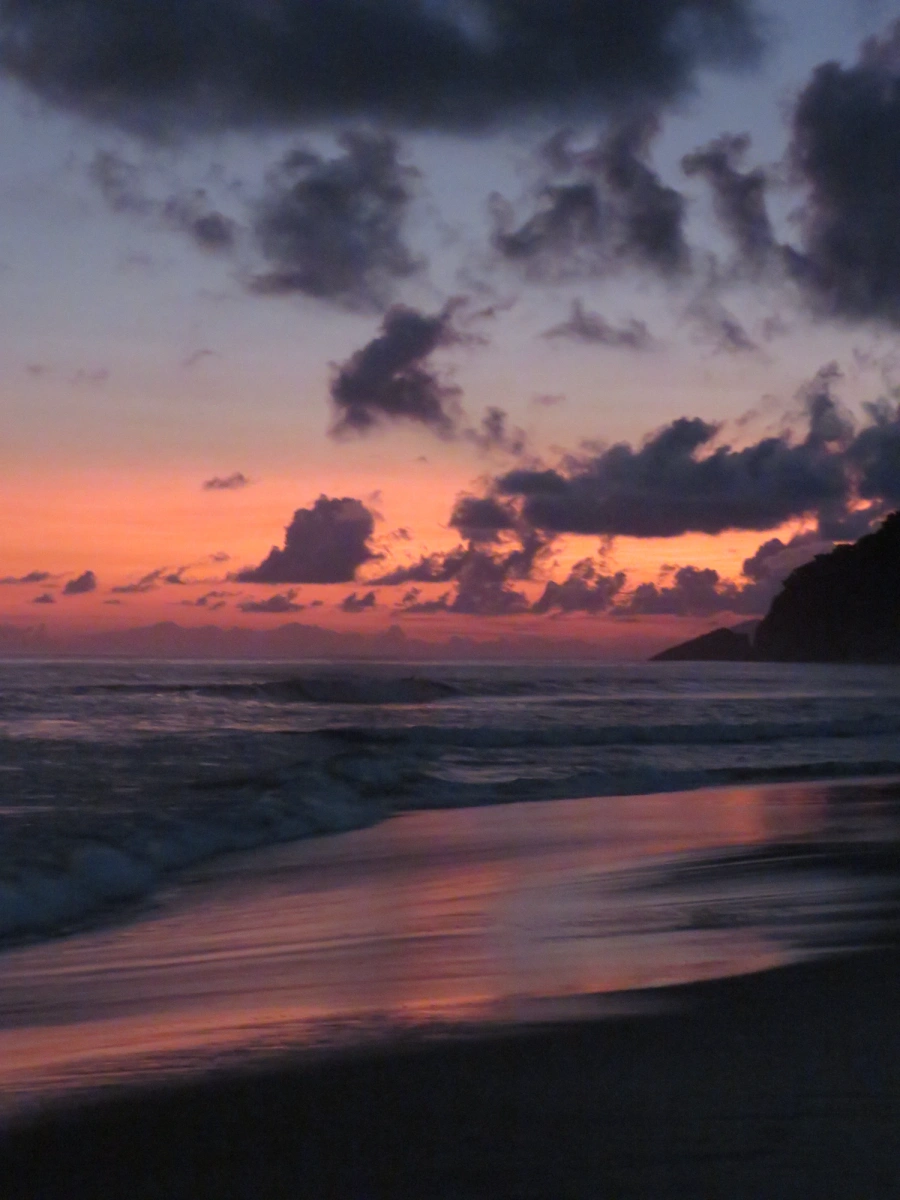 Pôr do sol em Maresias, 23 de fevereiro de 2022