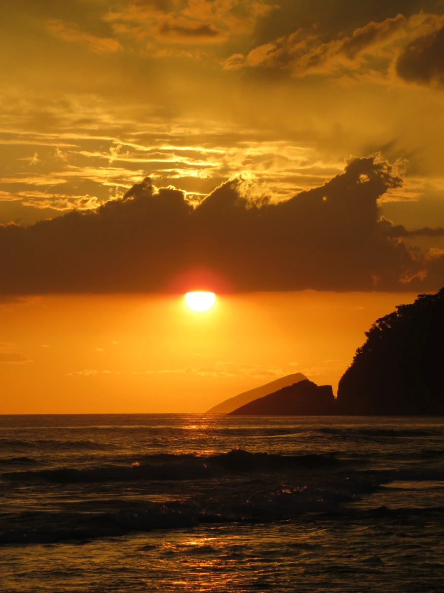 Pôr do sol em Maresias, 30 de novembro de 2021