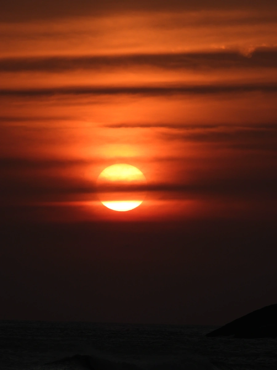 Pôr do sol em Maresias, 13 de dezembro de 2023
