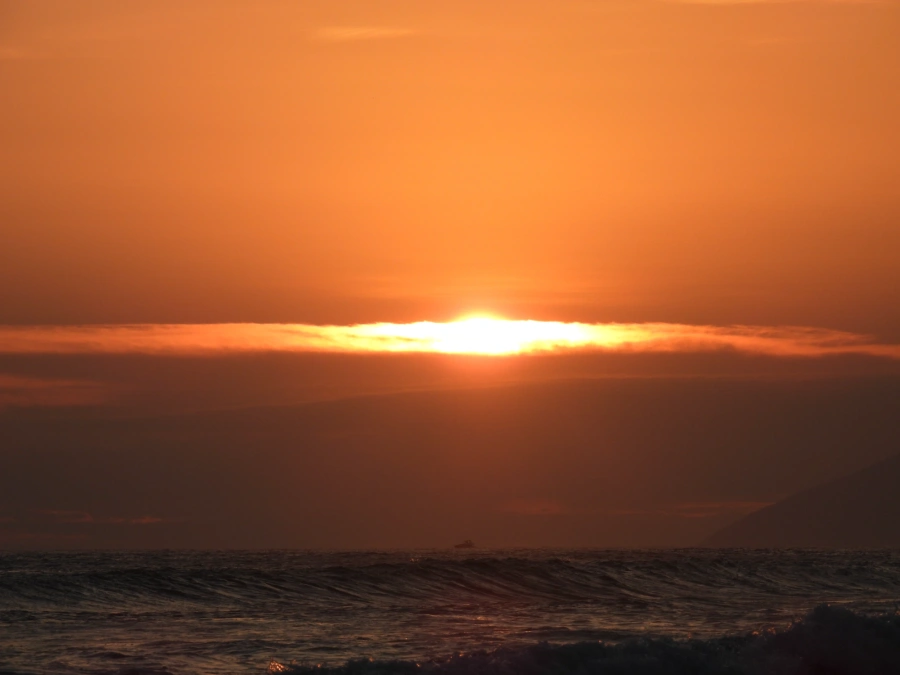Pôr do sol em Maresias, 7 de janeiro de 2024