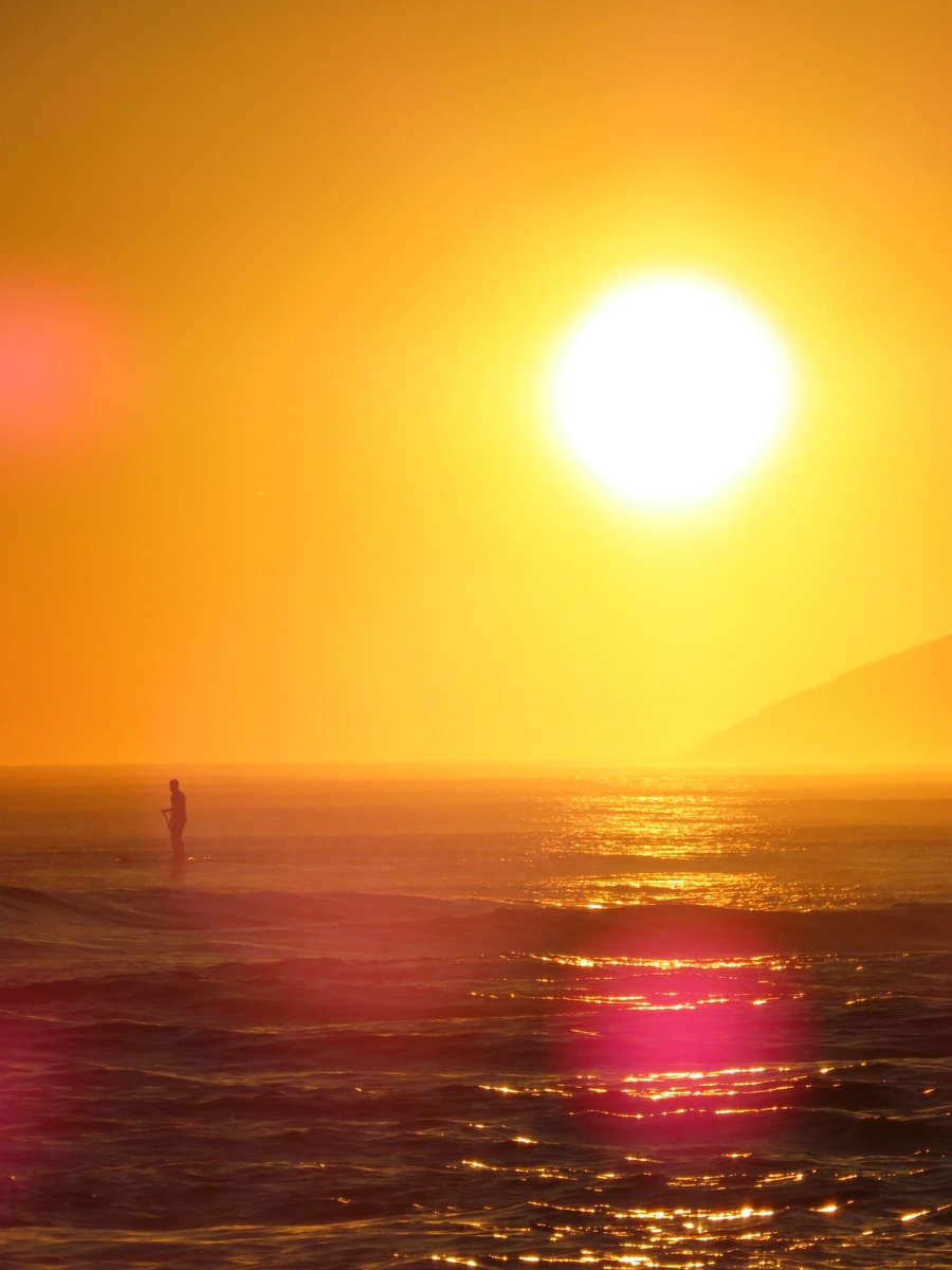 Pôr do sol em Maresias, 26 de novembro de 2021