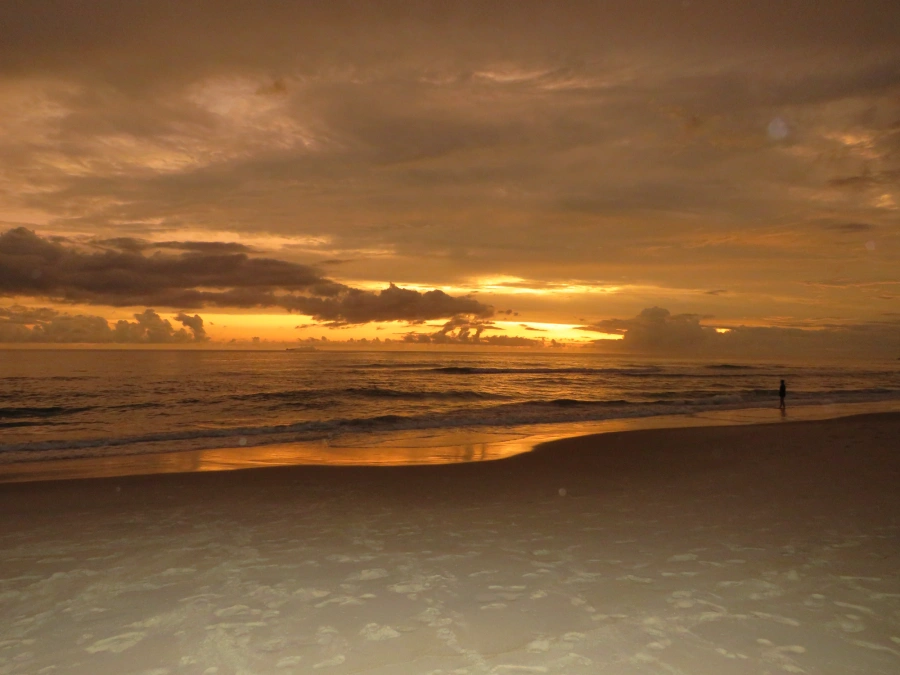 Pôr do sol em Maresias, 2 de fevereiro de 2022