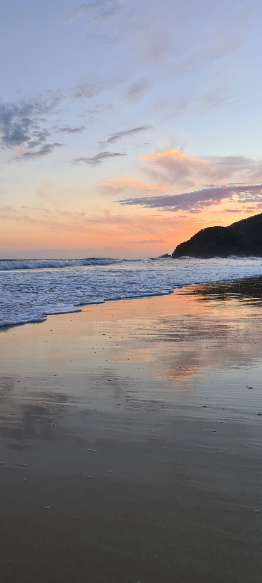 Pôr do sol em Maresias, 15 de abril de 2021