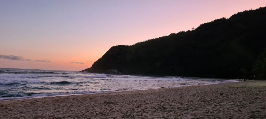 Pôr do sol em Maresias, 3 de agosto de 2020