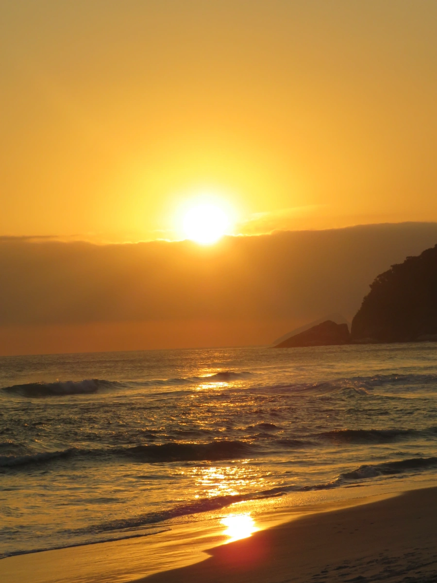 Pôr do sol em Maresias, 21 de dezembro de 2021